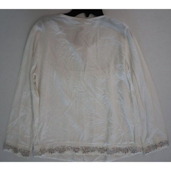 Anthropologie RAGA Women Sz S Eggshell Lotus Love Blouse & Drawstring Shorts Set - Picture 8 of 9